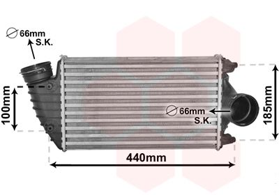 VAN WEZEL Интеркулер 74004069